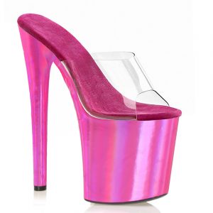 8 Inch Women Stripper Summer Novelty Sandals Platform Gladiator 20cm Transparent Shoes Fashion Peep Toe Slippers E-266