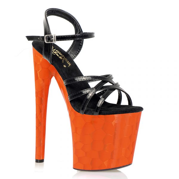 Fashion Female 8 Inch Summer Evening Stripper High heels Platform 20cm Strappy Roman Shoes Gothic Sandals Dropp Shipping E-266