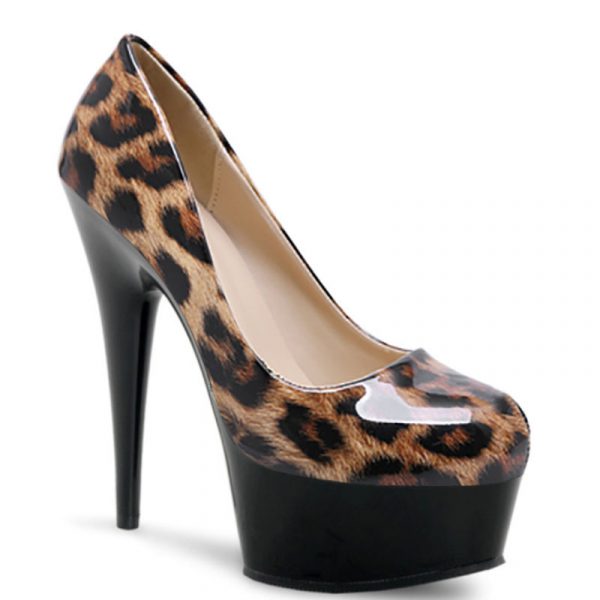 15CM Leopard Print Stripper Gothic Platform Gladiator Black High heels Buckle Exotic Pole Dancing Shoes Wholesale Q-179